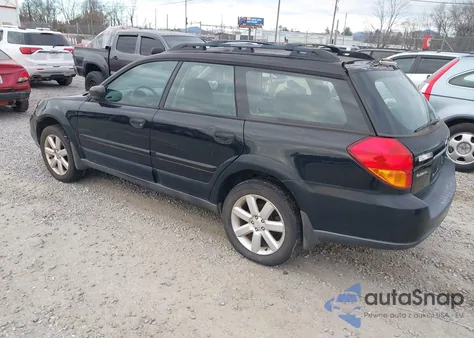 2006 Subaru Outback 2.5I z USA, uszkodzony, nr VIN 4S4BP61C766328405